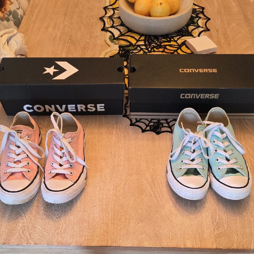 Converse Kids' Sneakers in Pink and Mint